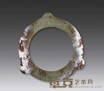战国 三兽头环 直径11cm